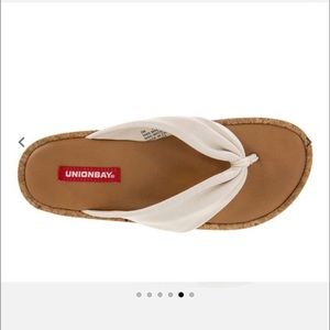 UNIONBAY white platform sandals